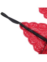 SUBBLIME - 953898 SET 3 PIEZAS ENCAJE Y SATEN ROJO S/M