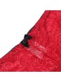 SUBBLIME - 953904 CAMICIA DA NOTTE IN SETA E PIZZO + SLIP ROSSO L/XL