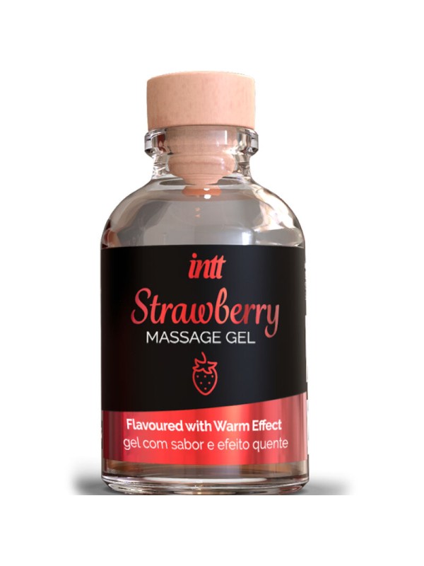 INTT MASSAGE & ORAL SEX - MASSAGEGEL MIT HEISSEM EFFEKT ERDBEERGESCHMA