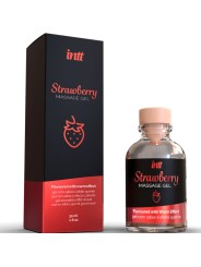 INTT MASSAGE & ORAL SEX - GEL DE MASSAGEM HOT EFFECT SABOR DE MORANGO