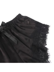 SUBBLIME - 953935 PIJAMA SEXY SATEN Y ENCAJE NEGRO S/M