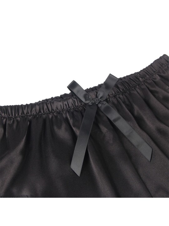 SUBBLIME - 953942 PIJAMA SEXY SATEN Y ENCAJE NEGRO L/XL
