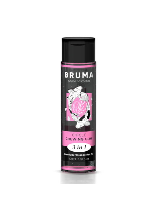 BRUMA - PREMIUM-MASSAGEÖL MIT WÄRMEEFFEKT, GUM-GESCHMACK 3 IN 1 - 100 
