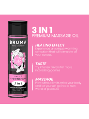 BRUMA - ÓLEO DE MASSAGEM PREMIUM EFEITO CALOR SABOR GOMA 3 EM 1 - 100 