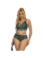 SUBBLIME - 954086 GROENE KANTEN BH + SLIPJE S/M
