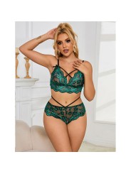 SUBBLIME - 954086 BRA + PANTIES LACE GREEN S/M