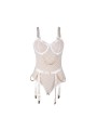 SUBBLIME - 954291 BODY CON CADENAS + LIGUEROS BLANCO L/XL