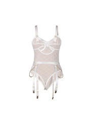 SUBBLIME - 954291 BODY COM CORRENTES + CINTO-LIGA BRANCO L/XL