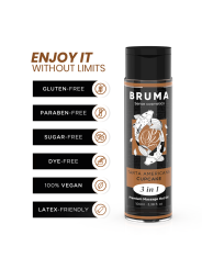 BRUMA - HUILE DE MASSAGE PREMIUM EFFET CHALEUR SAVEUR CUPCAKE 3 EN 1 -