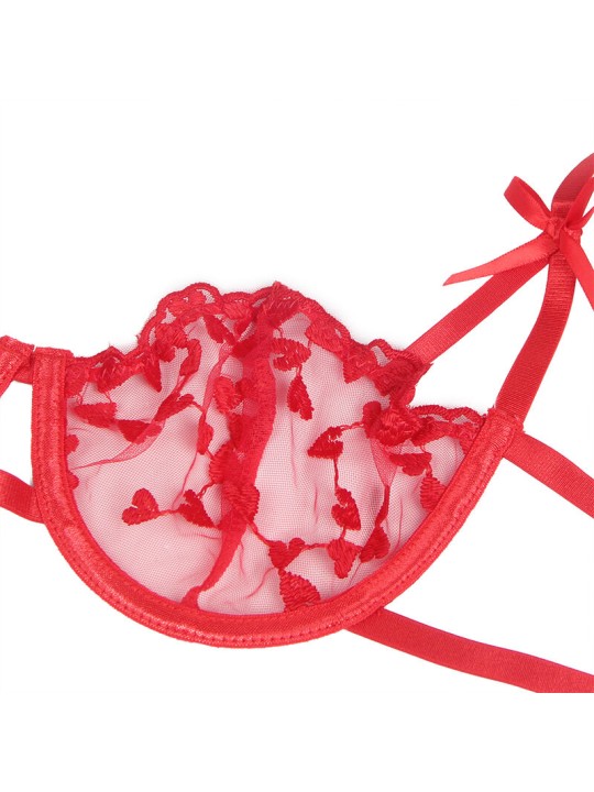 SUBBLIME - 954338 BH + TRINDER + KOUSENBAND HARTENPRINT ROOD L/XL