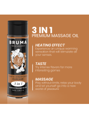 BRUMA - HUILE DE MASSAGE PREMIUM EFFET CHALEUR SAVEUR CUPCAKE 3 EN 1 -