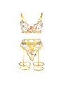 SUBBLIME - 954345 GELE BH MET BLOEMENDESIGN + TRINDER + KOUSENBAND S/M