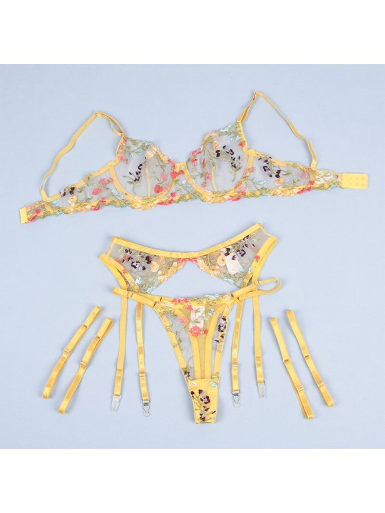 SUBBLIME - 954352 GELE BH MET BLOEMENDESIGN + TRINDER + KOUSENBAND L/X