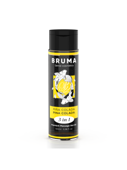 BRUMA - PREMIUM MASSAGE OLIE WARMTE EFFECT ANANAS SMAAK 3 IN 1 - 100 M