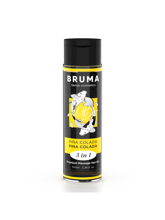 BRUMA - ÓLEO DE MASSAGEM PREMIUM EFEITO CALOR SABOR PINA COLADA 3 EM 1