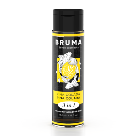 BRUMA - OLIO DA MASSAGGIO PREMIUM EFFETTO CALORE SAPORE PINA COLADA 3 