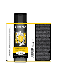 BRUMA - HUILE DE MASSAGE PREMIUM EFFET CHALEUR SAVEUR PINA COLADA 3 EN