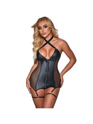 SUBBLIME - 954451 SEXY ZWARTE LEDEREN NETJURK L/XL