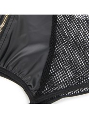 SUBBLIME - 954451 VESTIDO SEXY DE MALHA COURO PRETO L/XL