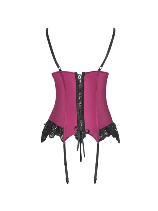 LIVCO CORSETTI FASHION - AGRAFENA CF 90436 CORSETTO + PERIZOMA BORDEAU