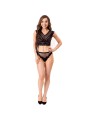 LIVCO CORSETTI FASHION - ELIN LC 20212 SUJETADOR + PANTIES NEGRO S/M