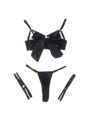 SUBBLIME - 955199 VERSTELBARE ZWARTE STRIK BH SET S/M