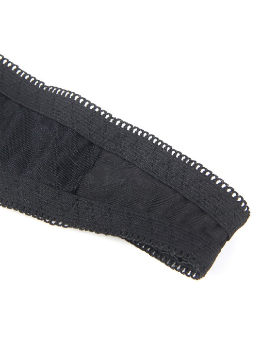 SUBBLIME - 955199 VERSTELBARE ZWARTE STRIK BH SET S/M