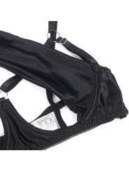 SUBBLIME - 955199 VERSTELBARE ZWARTE STRIK BH SET S/M