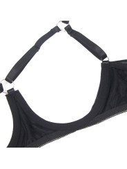 SUBBLIME - 955199 VERSTELBARE ZWARTE STRIK BH SET S/M