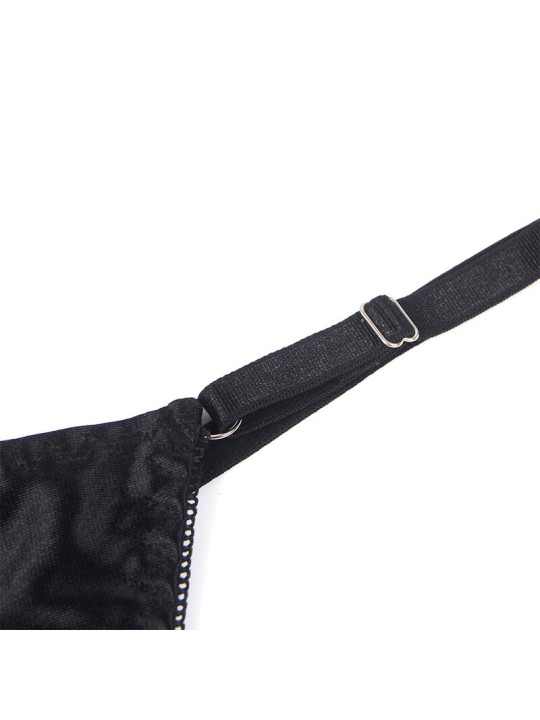 SUBBLIME - 955205 VERSTELBARE ZWARTE STRIK BH SET L/XL