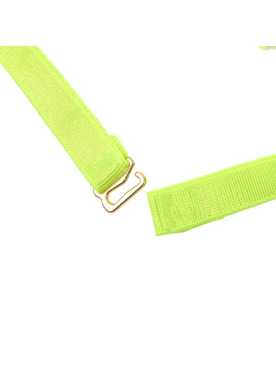 SUBBLIME - 955274 BRA SET WITH NECKLACE AND LEG DETAILS FLUORESCENT GR