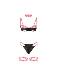 SUBBLIME - 955304 CONJUNTO DE SUTIÃ COM COLAR E DETALHES NAS PERNAS RO