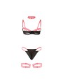 SUBBLIME - 955304 CONJUNTO DE SUTIÃ COM COLAR E DETALHES NAS PERNAS RO