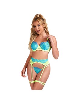 SUBBLIME - 955328 ENSEMBLE SOUTIEN-GORGE AVEC LIGNES DENTELLE ET JARRE