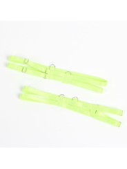 SUBBLIME - 955328 CONJUNTO DE SUTIÃ COM RENDA E LINHAS DE LIGA VERDE E
