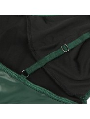 SUBBLIME - 955441 ABITO CON SPALLINE IN PELLE VERDE L/XL