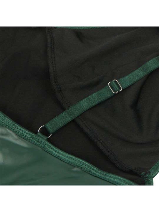 SUBBLIME - 955441 VESTIDO COM ALÇAS DE COURO VERDE L/XL