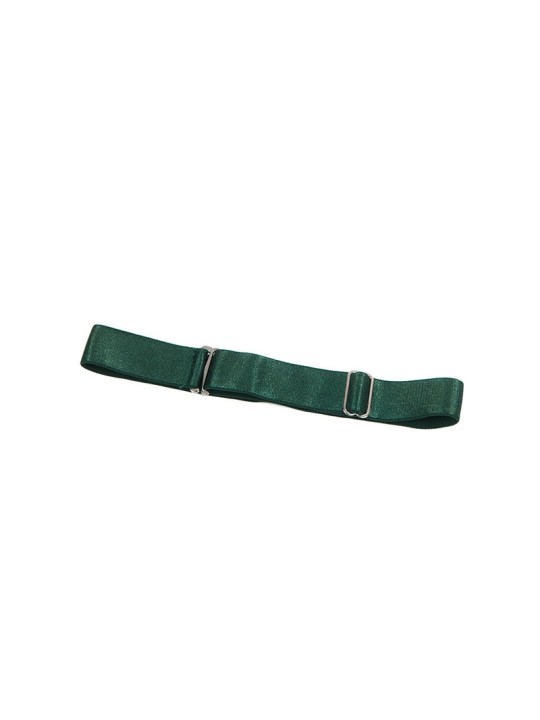 SUBBLIME - 955441 ABITO CON SPALLINE IN PELLE VERDE L/XL