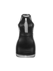 SUBBLIME - 955472 NECKHOLDER-KLEID MIT TRANSPARENZEN, SCHWARZ, S/M
