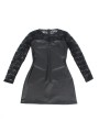 SUBBLIME - 955595 LANGARMKLEID MIT SCHWARZER SPITZE S/M