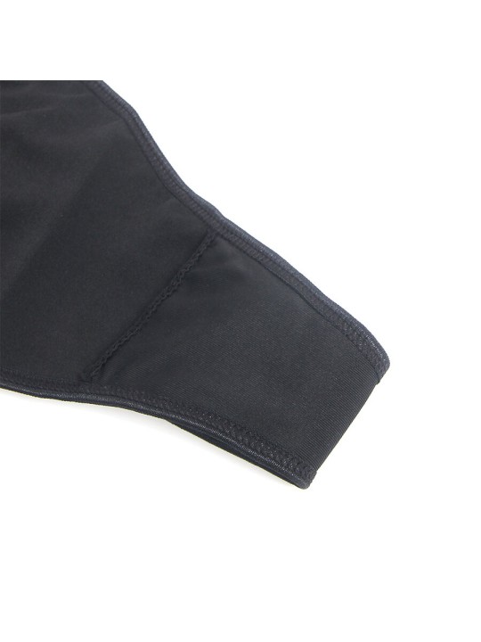 SUBBLIME - 957520 LEDERKLEID MIT BLUMENSPITZE SCHWARZ S/M