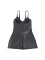 SUBBLIME - 957568 ROBE ZIPPÉE EN CUIR NOIR S/M