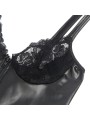 SUBBLIME - 957568 ROBE ZIPPÉE EN CUIR NOIR S/M