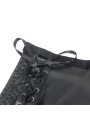 SUBBLIME - 957582 CONJUNTO SUJETADOR Y FALDA DE CUERO NEGRO S/M