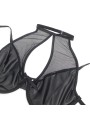SUBBLIME - 957599 LEDEREN BH EN ROK SET ZWART L/XL