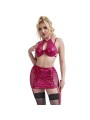 SUBBLIME - 957605 LEDER-BH UND ROCK-SET ROT S/M