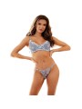 SUBBLIME - 957629 FLOWER EMBROIDERED BRA AND PANTIES SET SKY BLUE S/M