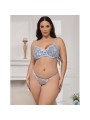 SUBBLIME - 957636 BH- UND SLIP-SET MIT BLUMENSTICKEREI HIMMELBLAU L/XL