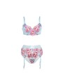 SUBBLIME - 957650 ENSEMBLE SOUTIEN-GORGE ET PORTE-JARRETELLES BRODÉ FL