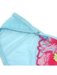 SUBBLIME - 957650 CONJUNTO SUJETADOR Y LIGUERO CON BORDADOS DE FLORES 